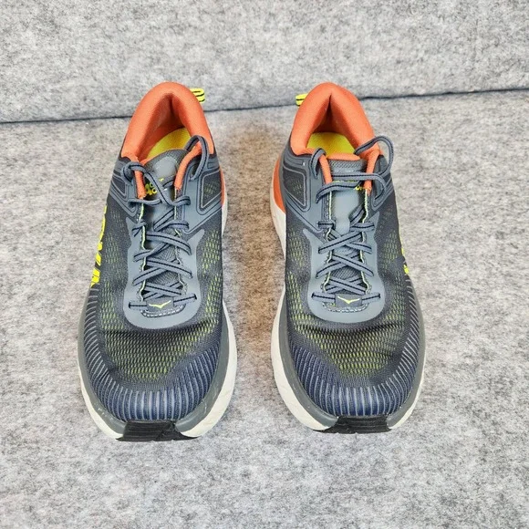Hoka One One Bondi 7 Running Shoes Men 9 Grey Road Cushion Sneakers 1110518 TCHL - Picture 2 of 8